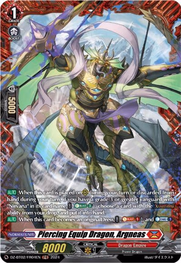 Piercing Equip Dragon, Argneas - FR (DZ-BT02/FR04EN)