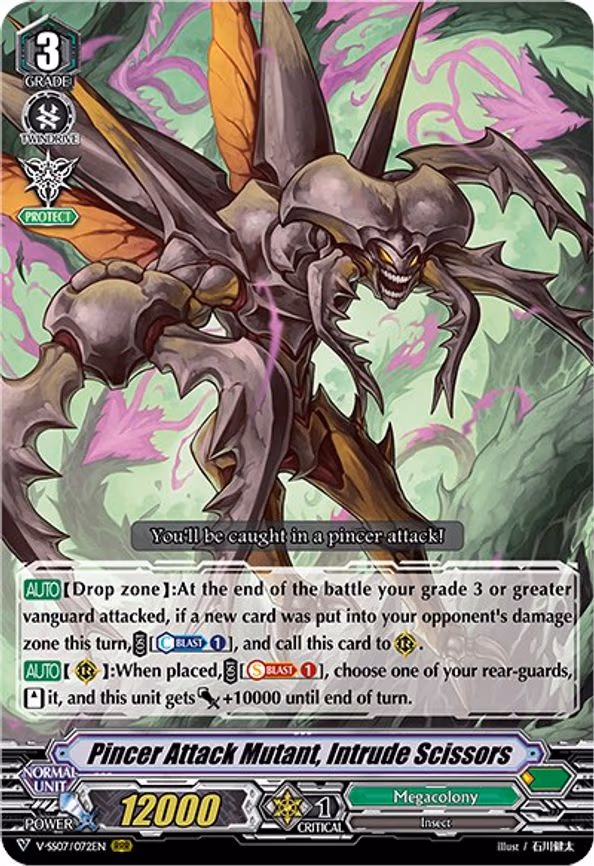 Pincer Attack Mutant, Intrude Scissors - RRR (V-SS07/072EN)