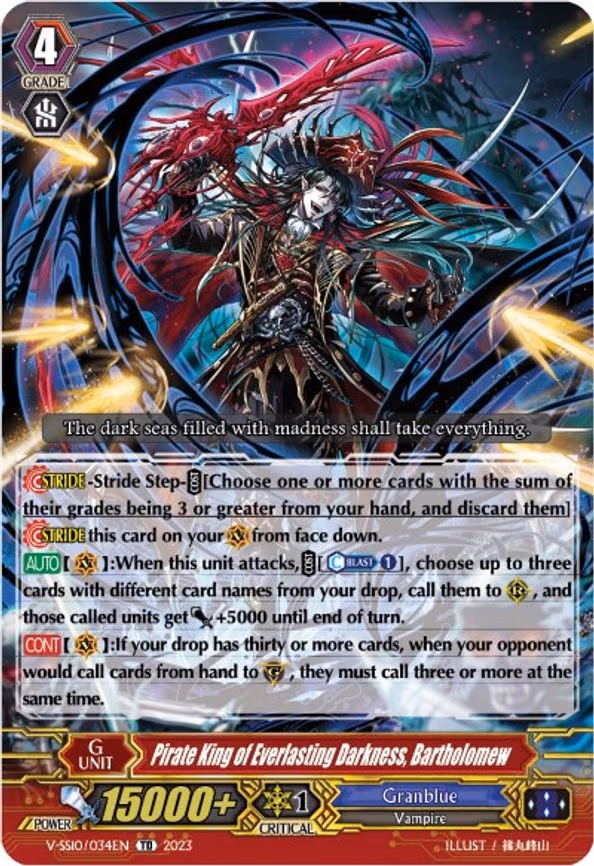 Pirate King of Everlasting Darkness, Bartholomew - TD (V-SS10/034EN)