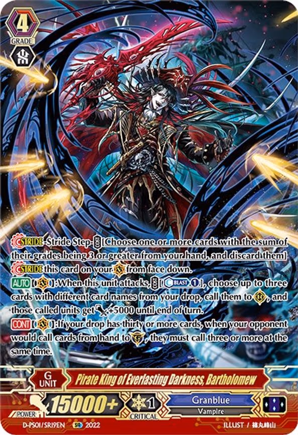 Pirate King of Everlasting Darkness, Bartholomew - SR (D-PS01/SR19EN)