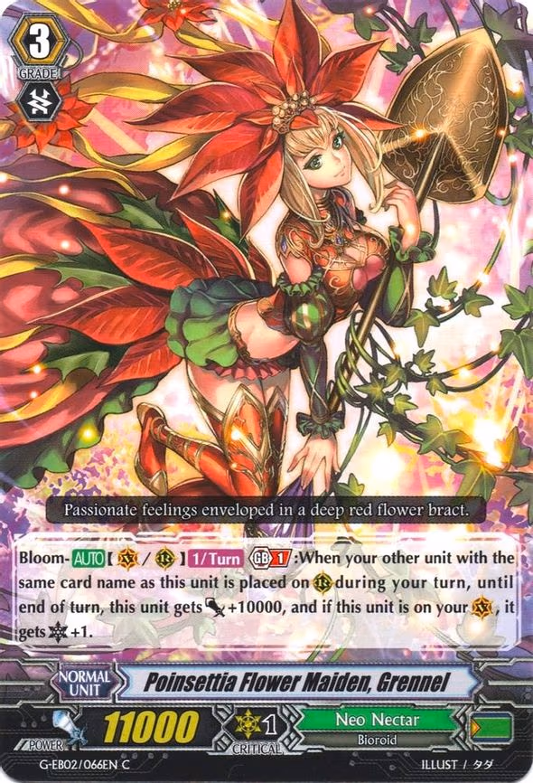 Poinsettia Flower Maiden, Grennel - C (G-EB02/066EN)
