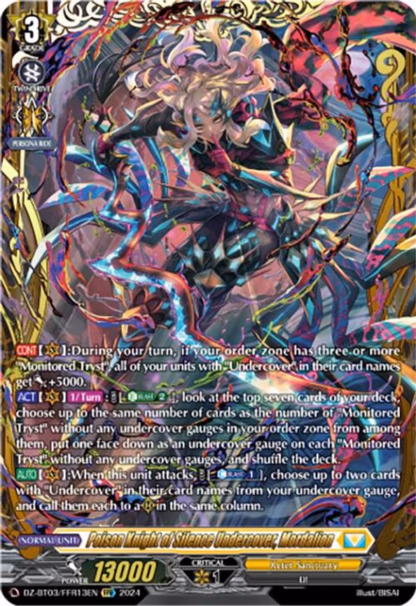 Poison Knight of Silence Undercover, Mordalion - FFR (DZ-BT03/FFR13EN)