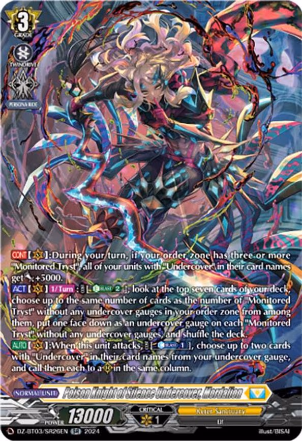 Poison Knight of Silence Undercover, Mordalion - SR (DZ-BT03/SR26EN)