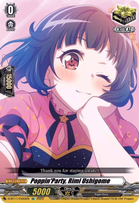Poppin'Party, Rimi Ushigome - EX (D-BT11/EX03EN)