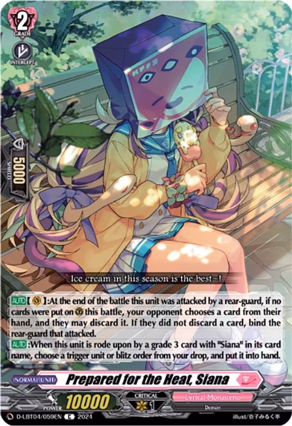 Prepared for the Heat, Siana - C (D-LBT04/059EN)