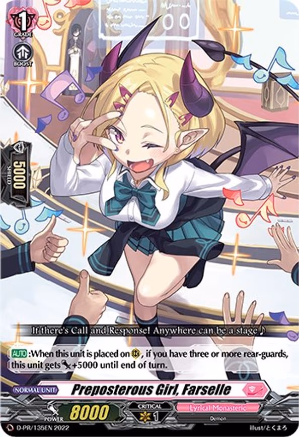 Preposterous Girl, Farselle - PR (D-PR/135EN)