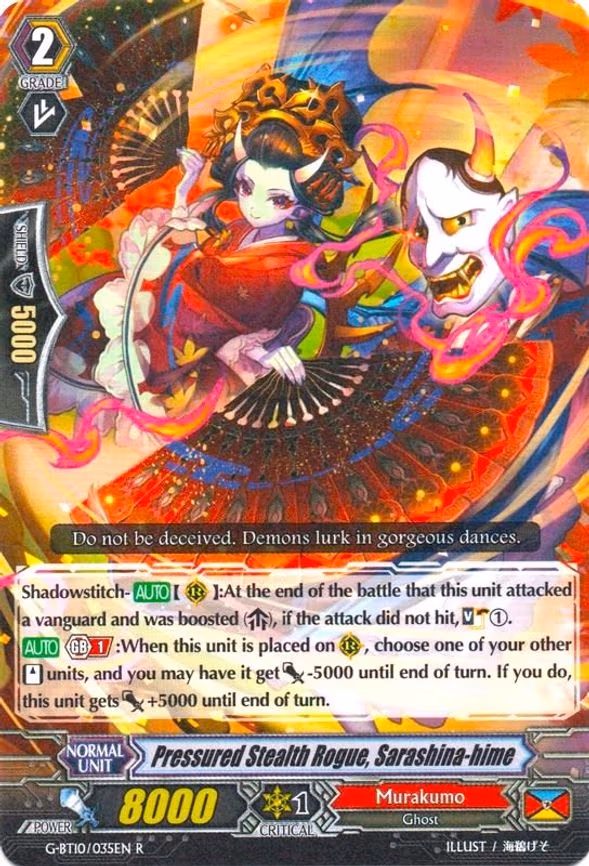Pressured Stealth Rogue, Sarashina-hime - R (G-BT10/035EN)
