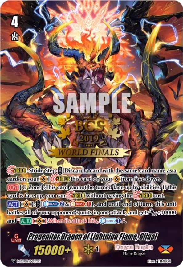 Progenitor Dragon of Lightning Flame, Gilgal - PR (BCS2018/VGP05)