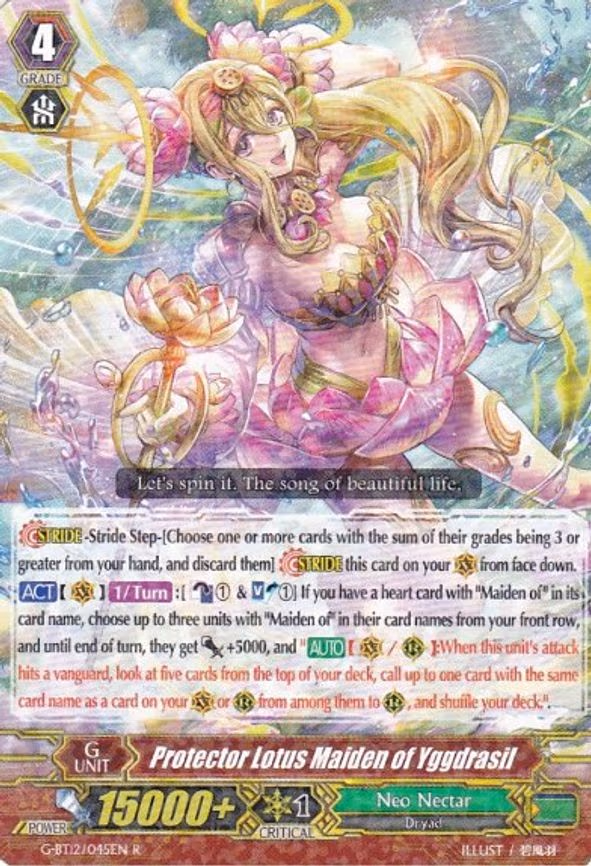Protector Lotus Maiden of Yggdrasil - R (G-BT12/045EN)