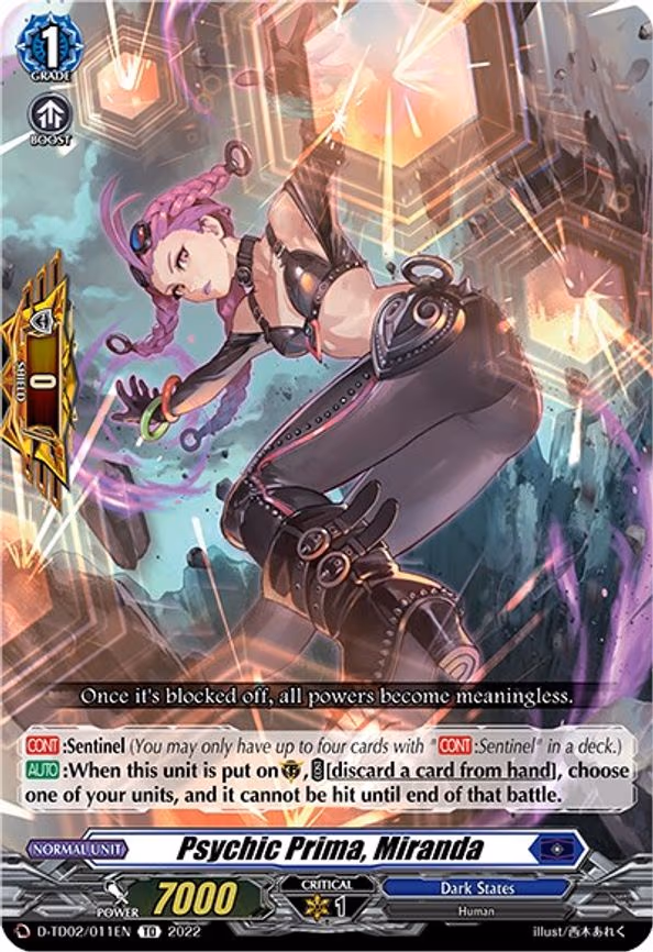 Psychic Prima, Miranda