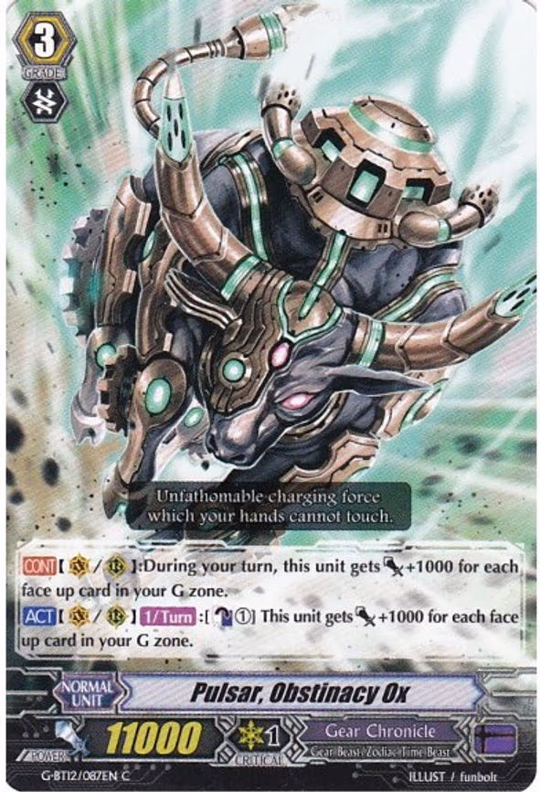 Pulsar, Obstinacy Ox - C (G-BT12/087EN)
