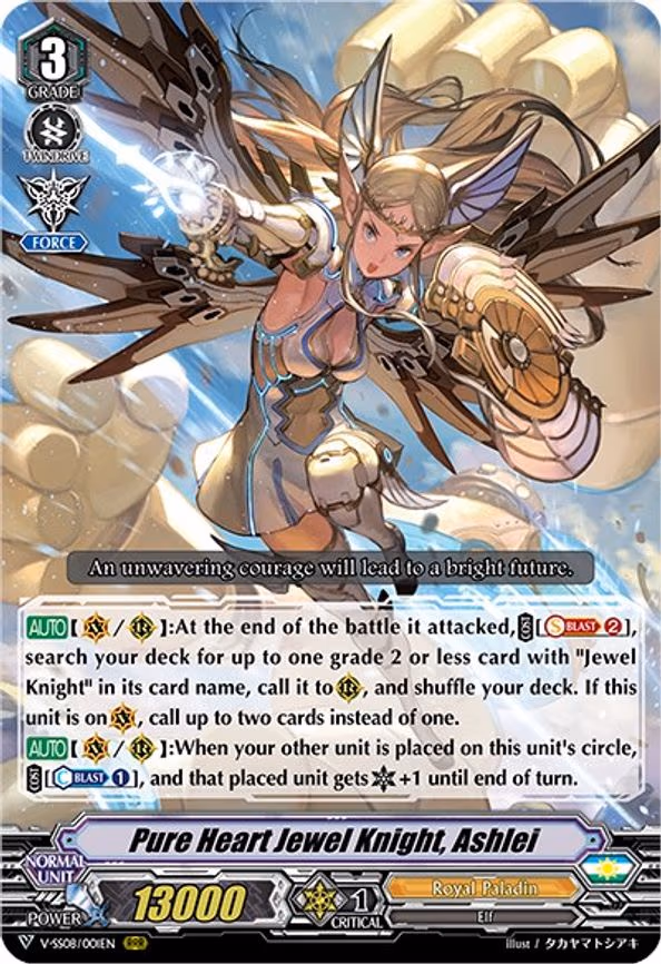 Pure Heart Jewel Knight, Ashlei - RRR (V-SS08/001EN)