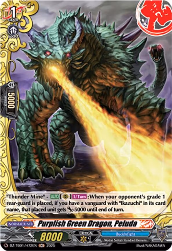 Purplish Green Dragon, Peluda - H (DZ-TB01/H72EN)
