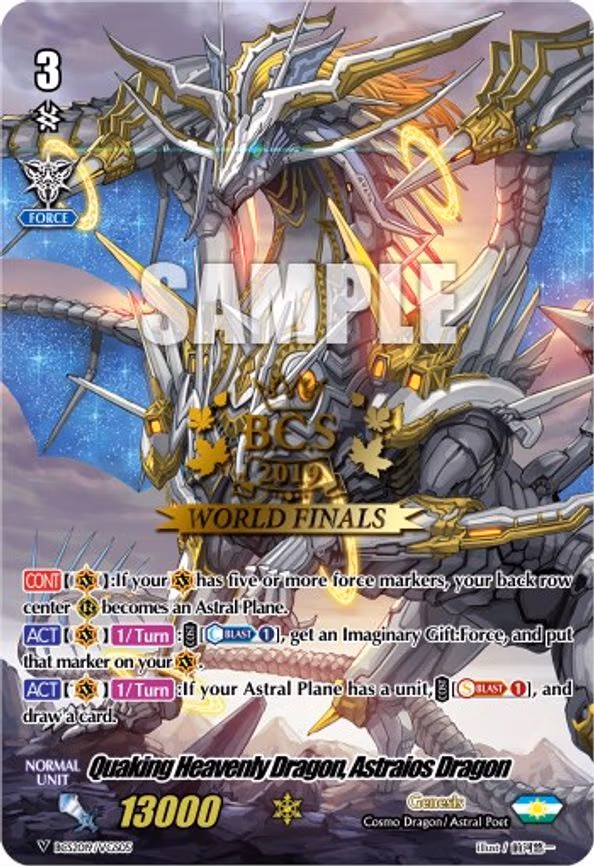 Quaking Heavenly Dragon, Astraios Dragon - PR (BCS2019/VGS05)