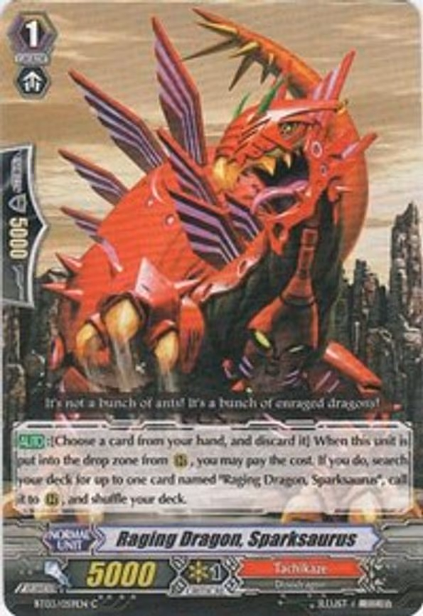 Raging Dragon, Sparksaurus - C (BT03/059EN)