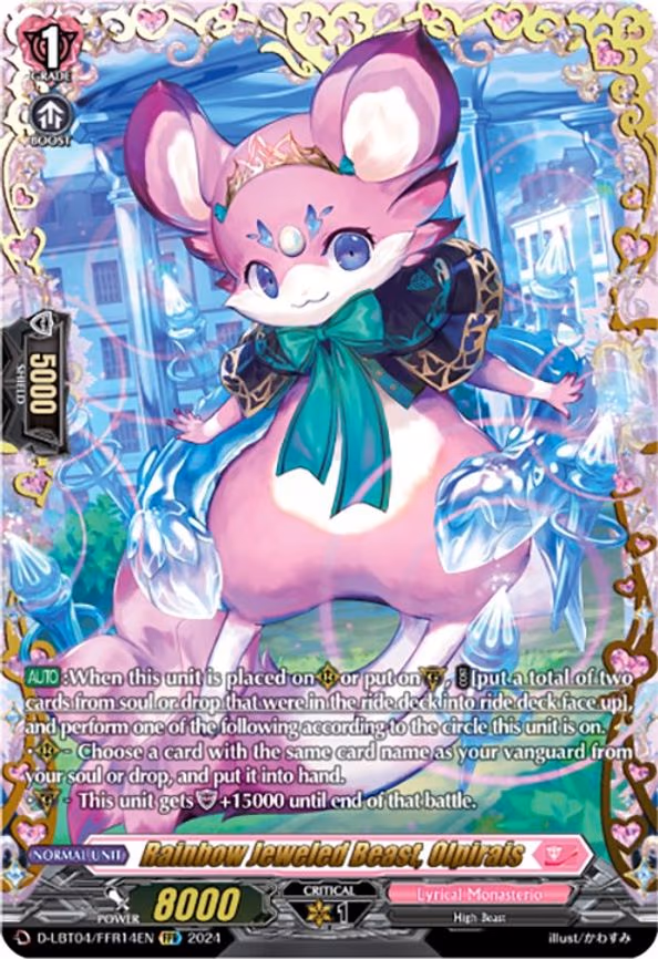 Rainbow Jeweled Beast, Olpirais