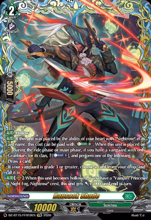 Ransack Shade - Double Frame Rare (DZ-BT15/FFR19EN)