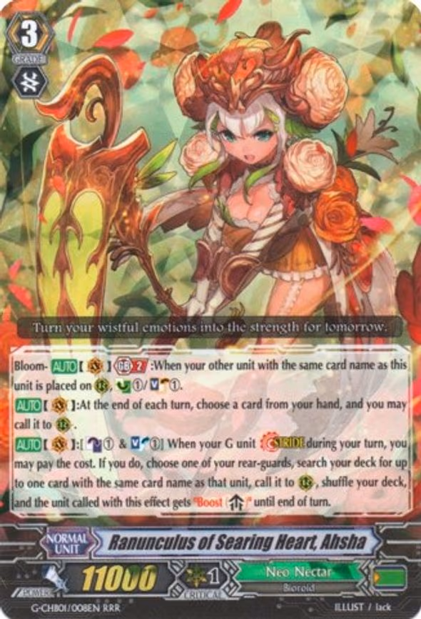 Ranunculus of Searing Heart, Ahsha - RRR (G-CHB01/008EN)
