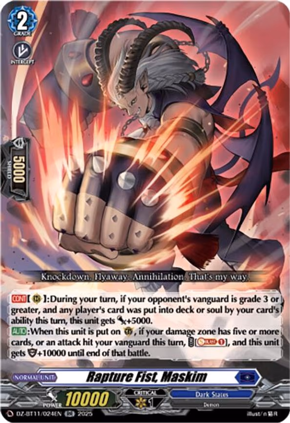 Rapture Fist, Maskim - RR (DZ-BT11/024EN)
