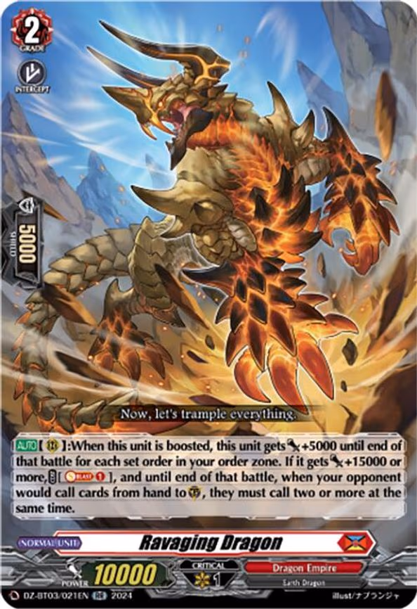 Ravaging Dragon - RR (DZ-BT03/021EN)
