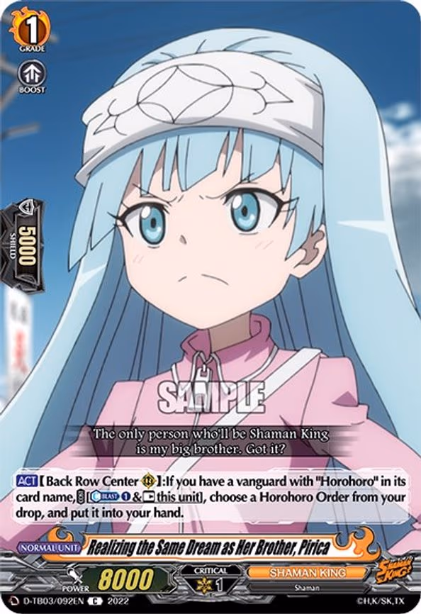 Realizing the Same Dream as Her Brother, Pirica - C (D-TB03/092EN)