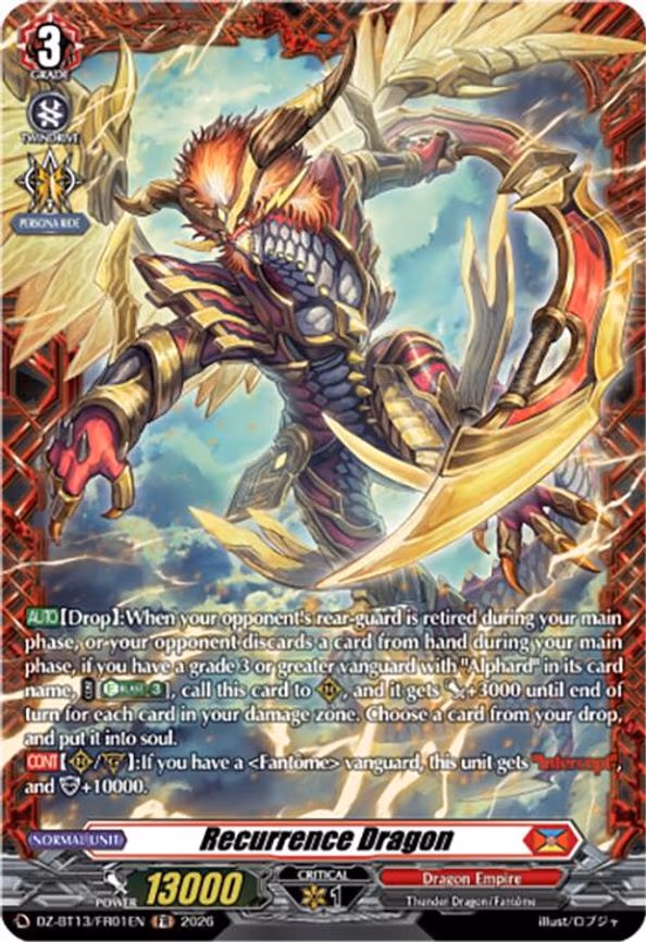 Recurrence Dragon - Frame Rare (DZ-BT13/FR01EN)