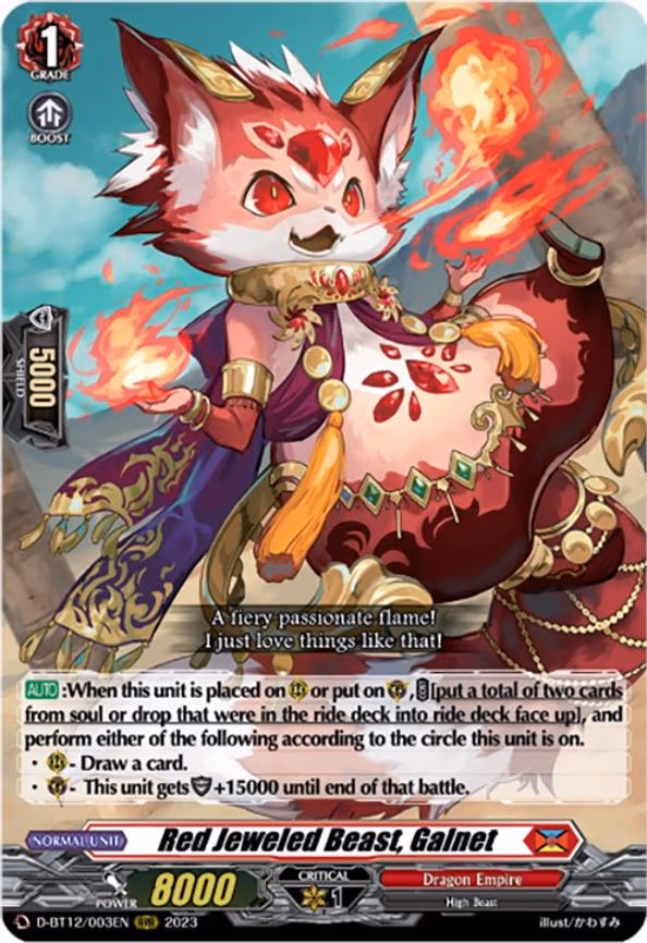 Red Jeweled Beast, Galnet - RRR (D-BT12/003EN)
