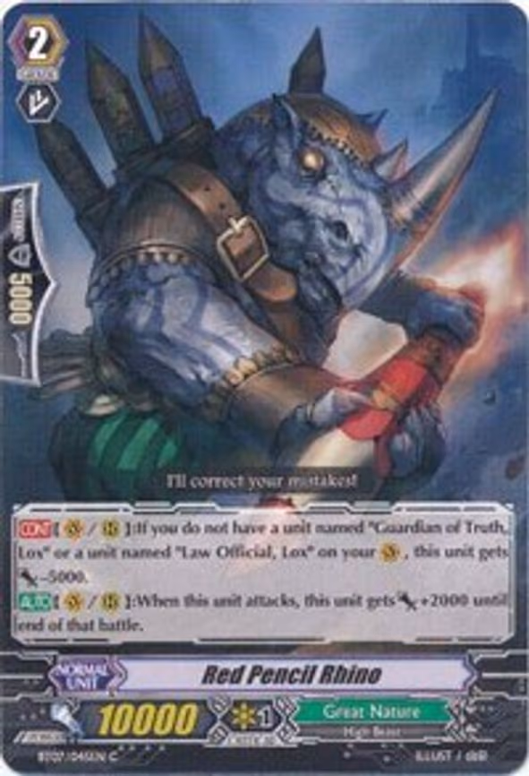 Red Pencil Rhino - C (BT07/045EN)