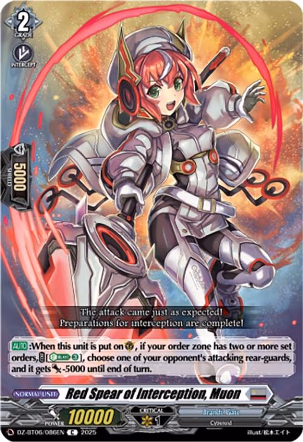 Red Spear of Interception, Muon - C (DZ-BT06/086EN)