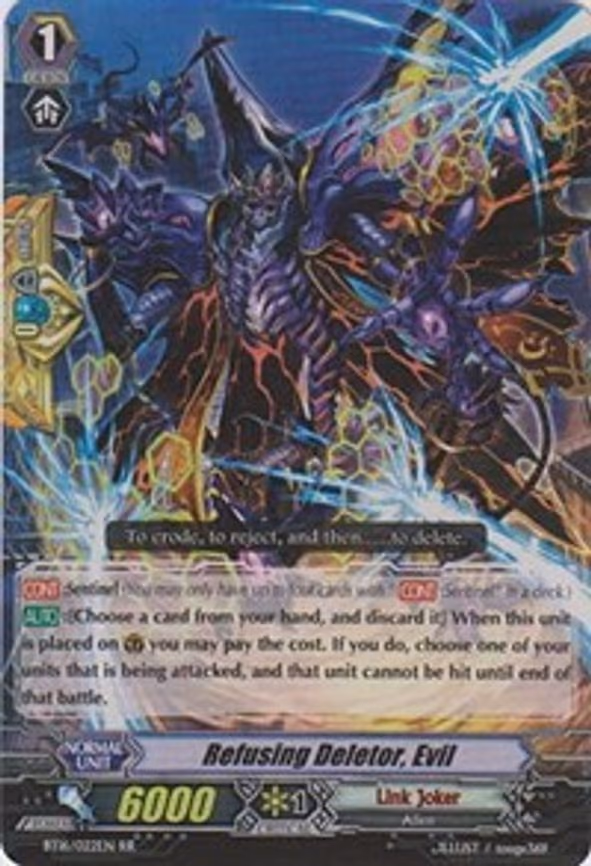 Refusing Deletor, Evil - RR (BT16/022EN)