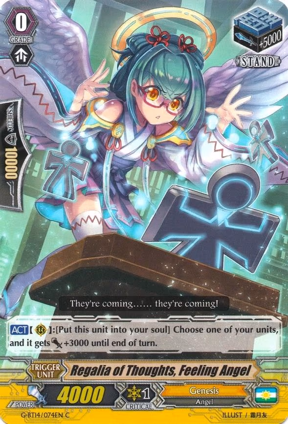 Regalia of Thoughts, Feeling Angel - C (G-BT14/074EN)
