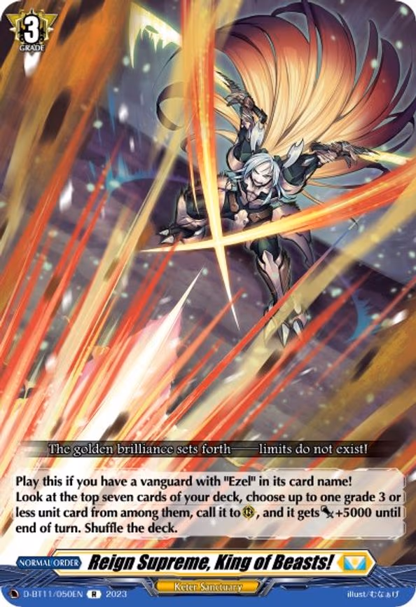 Reign Supreme, King of Beasts! - R (D-BT11/050EN)