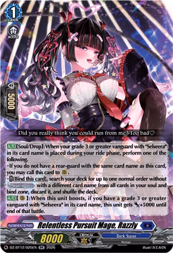 Relentless Pursuit Mage, Razzly - RR (DZ-BT12/025EN)