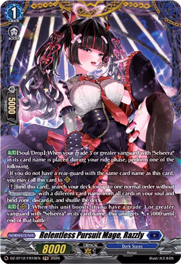 Relentless Pursuit Mage, Razzly - Frame Rare (DZ-BT12/FR10EN)