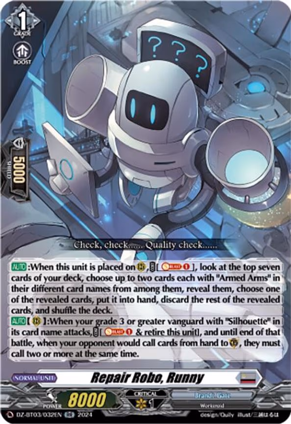 Repair Robo, Runny - RR (DZ-BT03/032EN)