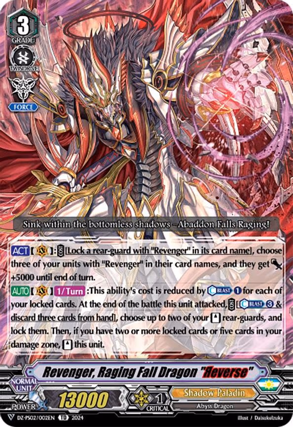 Revenger, Raging Fall Dragon "Reverse" - TD (DZ-PS02/002EN)
