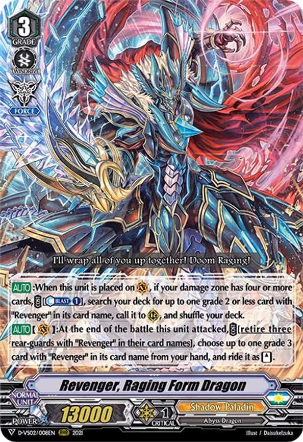 Revenger, Raging Form Dragon - RRR (D-VS02/008EN)