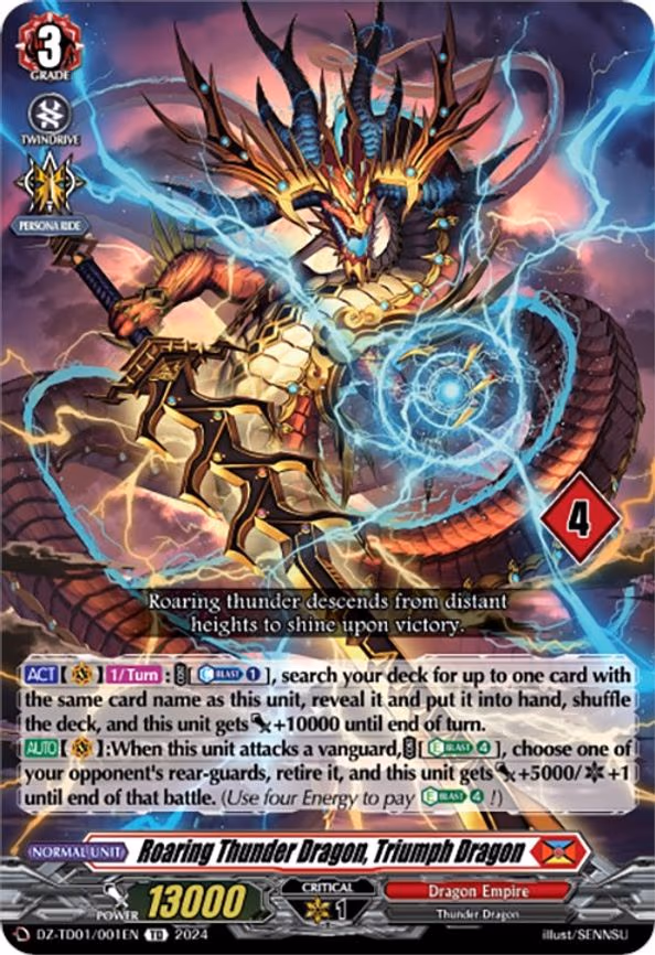 Roaring Thunder Dragon, Triumph Dragon - TD (DZ-TD01/001EN)