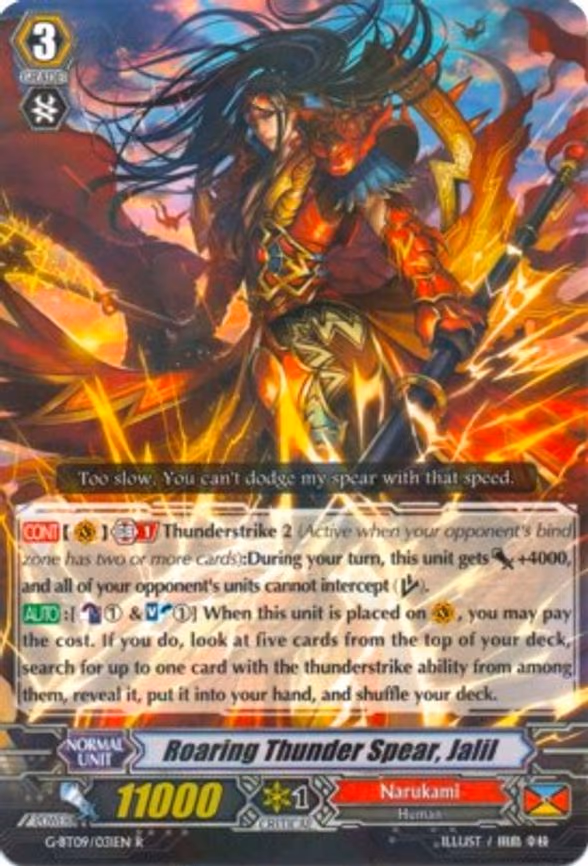 Roaring Thunder Spear, Jalil - R (G-BT09/031EN)