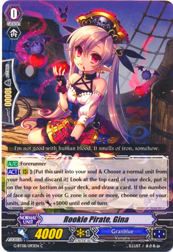 Rookie Pirate, Gina - C (G-BT08/093EN)