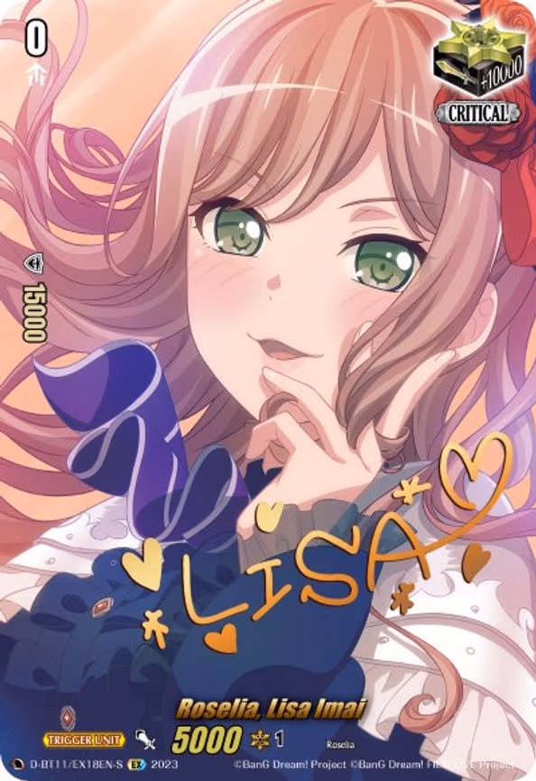 Roselia, Lisa Imai (Signature) - EX (D-BT11/EX18EN-S)