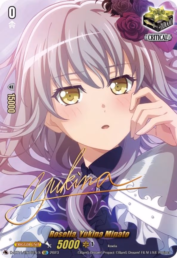 Roselia, Yukina Minato (Signature) - EX (D-BT11/EX16EN-S)