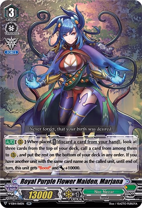 Royal Purple Flower Maiden, Marjana - RR (V-EB14/016EN)