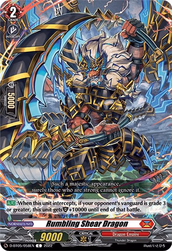 Rumbling Shear Dragon - C (D-BT05/058EN)