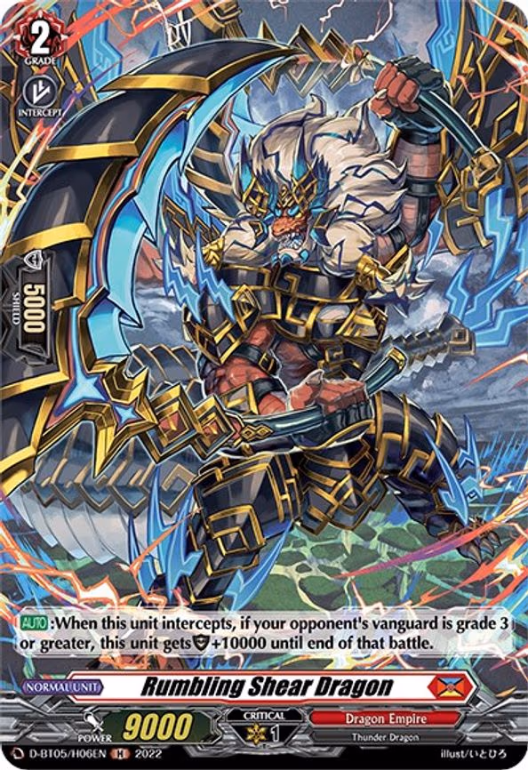 Rumbling Shear Dragon (Holo) - H (D-BT05/H06EN)