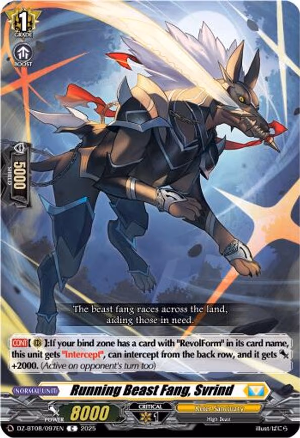 Running Beast Fang, Svrind - C (DZ-BT08/097EN)
