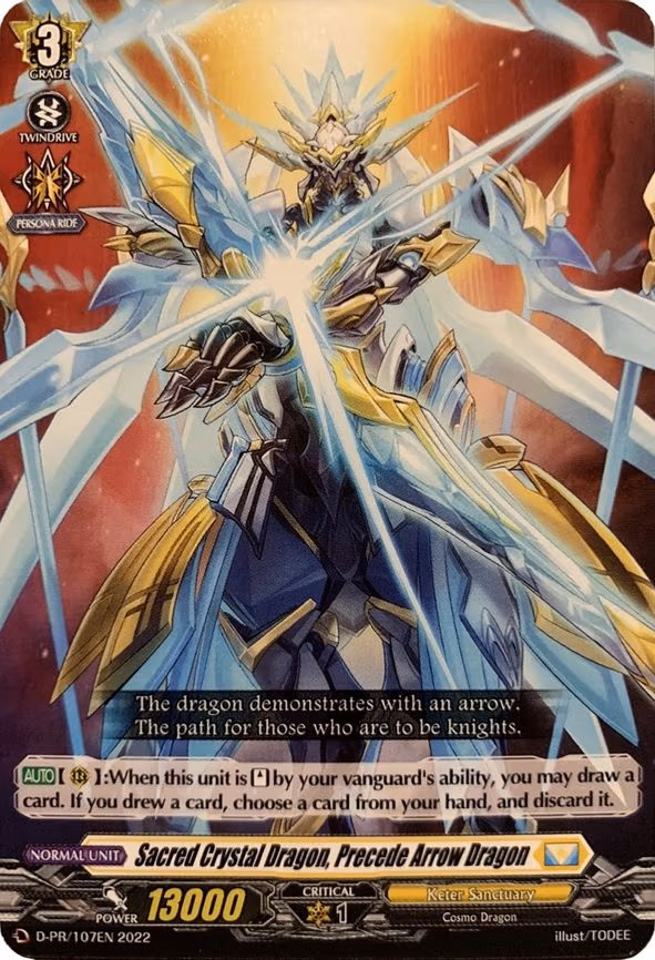 Sacred Crystal Dragon, Precede Arrow Dragon - PR (D-PR/107EN)