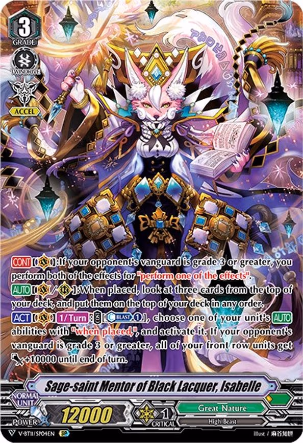 Sage-saint Mentor of Black Lacquer, Isabelle - SP (V-BT11/SP04EN)