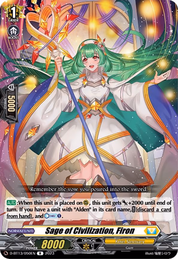 Sage of Civilization, Firon - R (D-BT13/050EN)