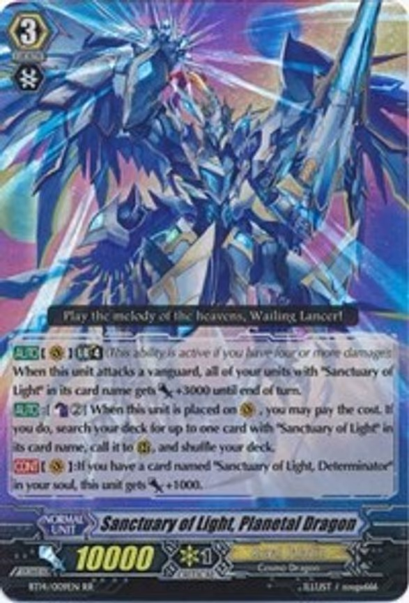 Sanctuary of Light, Planetal Dragon - RR (BT14/009EN)